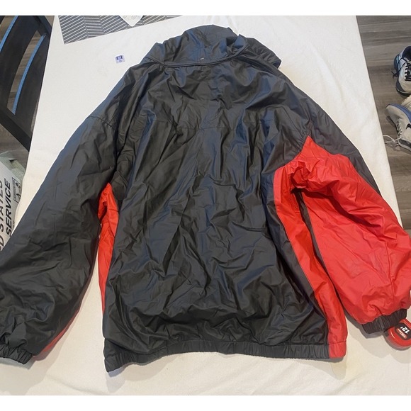 Georgia Bulldogs Bomber Jacket Mens 2XL Red Full Zip Essex Athletics NCAA‎ VTG - Picture 10 of 10